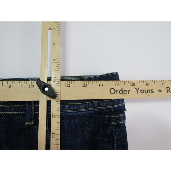 Hudson Signature Bootcut Low Rise Blue Jeans Womens size 30x33 Cotton Button Zip - Picture 6 of 9